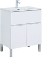 Тумба под раковину Aquanet Алвита New 70 1 ящик, 2 дверцы, белый матовый 00303901 Тумба под раковину Aquanet Алвита New 70 1 ящик, 2 дверцы, белый матовый 00303901