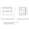 Тумба под раковину BelBagno MARINO-600-2C-SO-BO-P подвесная 600x450 Bianco Opaco Тумба под раковину BelBagno MARINO-600-2C-SO-BO-P подвесная 600x450 Bianco Opaco