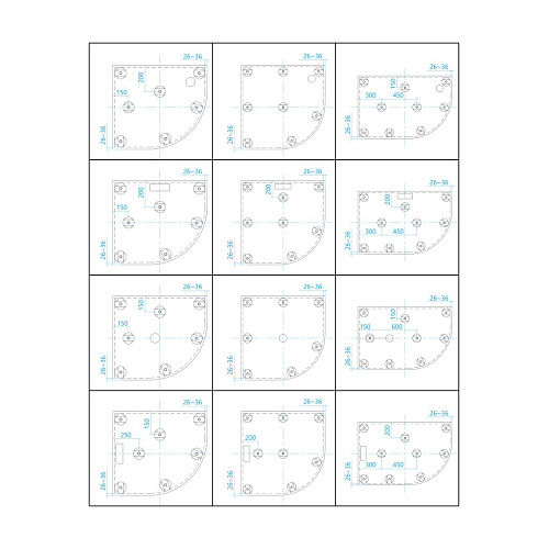 Душевой поддон RGW GWS-41R 900x1200 мм 03150492-01R асимметричный белый Душевой поддон RGW GWS-41R 900x1200 мм 03150492-01R асимметричный белый