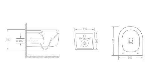 Унитаз подвесной Vincea Evo VT1-64ST Tornado, белый, ультратонкое сиденье soft-close Унитаз подвесной Vincea Evo VT1-64ST Tornado, белый, ультратонкое сиденье soft-close
