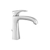 Картинка анонса товара «смеситель для раковины paini lady 89pa211 с донным клапаном, сталь pvd»