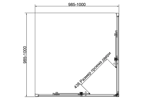 Душевой уголок Vincea Slim VSS-4SL100CL, 1000x1000, хром, стекло прозрачное Душевой уголок Vincea Slim VSS-4SL100CL, 1000x1000, хром, стекло прозрачное