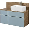 Тумба под раковину Aquaton Мишель 100 со столешницей, дуб рустикальный, фьорд 1A244101MIX30