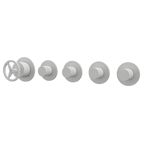 Смеситель для душа Remer Chrono CH98D4PWBBO, белый матовый Смеситель для душа Remer Chrono CH98D4PWBBO, белый матовый