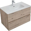 Тумба под раковину Aquanet Алвита New 80 2 ящика, дуб веллингтон белый 00277517 Тумба под раковину Aquanet Алвита New 80 2 ящика, дуб веллингтон белый 00277517