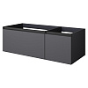 Картинка анонса товара «тумба под раковину armadi art quatro 2 120см (80+40) anthracite профиль anthracite 790-m2-120-a-a антрацит»