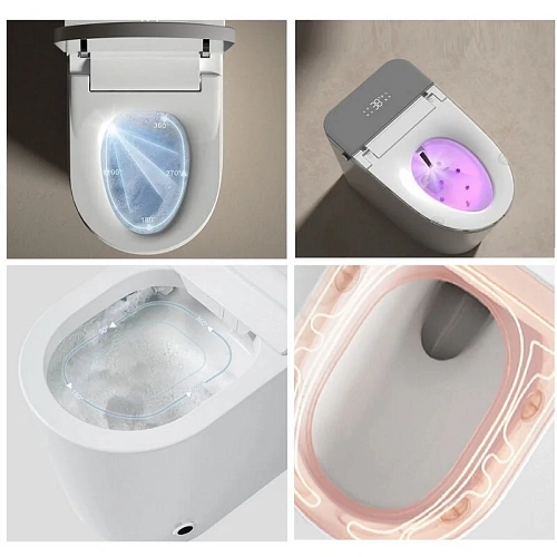 Унитаз напольный Ceruttispa ESTER Smart CT10617 с дистанционным управлением, сиденье микролифт Унитаз напольный Ceruttispa ESTER Smart CT10617 с дистанционным управлением, сиденье микролифт