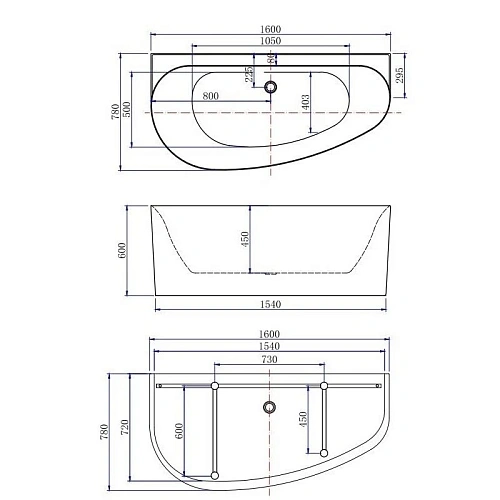 Акриловая ванна Allen Brau Priority 160x78 138678A-MW Matt White 2.31005.21A Акриловая ванна Allen Brau Priority 160x78 138678A-MW Matt White 2.31005.21A