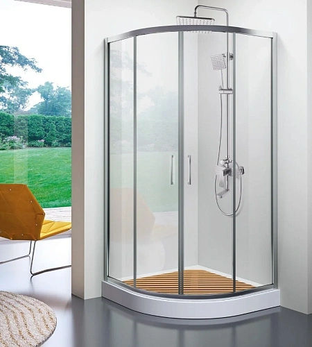 Душевой уголок Ceruttispa VIVA100 без поддона 100x100x195 Душевой уголок Ceruttispa VIVA100 без поддона 100x100x195