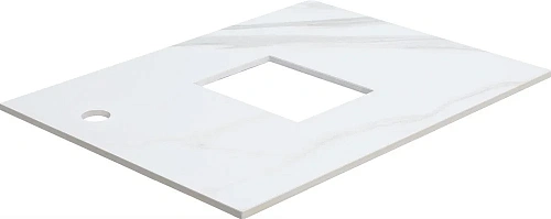 Комплект мебели STWORKI Эстерсунд 60 белая матовая, монте тиберио с отверстием под смеситель в столе 459706 Комплект мебели STWORKI Эстерсунд 60 белая матовая, монте тиберио с отверстием под смеситель в столе 459706