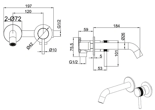 Смеситель для раковины Allen Brau Priority 5.31030-00 Хром Смеситель для раковины Allen Brau Priority 5.31030-00 Хром