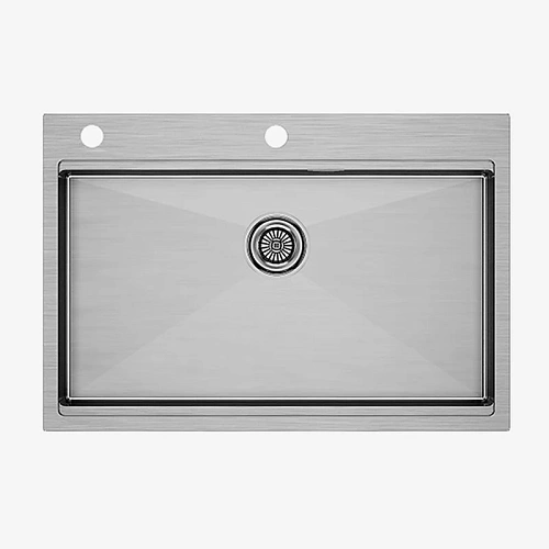 Кухонная мойка Paulmark KRONER-PRO 75, PM707551-BS, брашированная 750х510мм Кухонная мойка Paulmark KRONER-PRO 75, PM707551-BS, брашированная 750х510мм