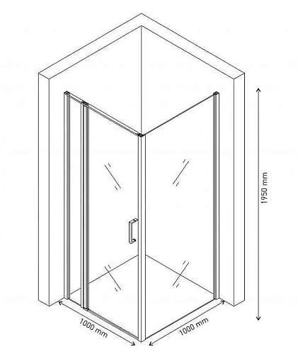 Душевой уголок URBAN 1000x1000 061012 Душевой уголок URBAN 1000x1000 061012