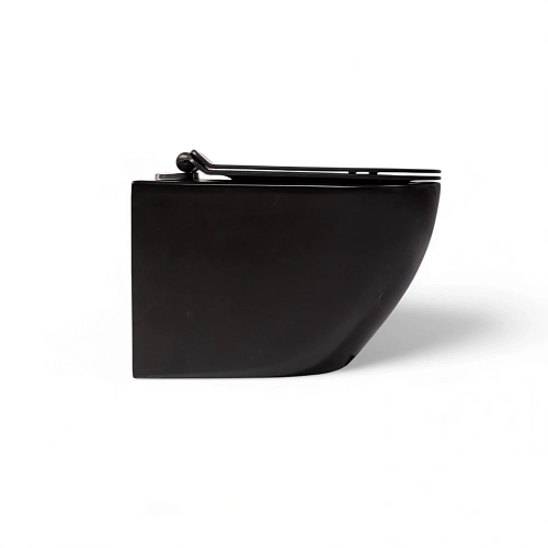 Унитаз подвесной CHARUS BLACK ESTELLA TORNADO EWC700-121ВТ безободковый c легкосъемным сиденьем микролифт Унитаз подвесной CHARUS BLACK ESTELLA TORNADO EWC700-121ВТ безободковый c легкосъемным сиденьем микролифт