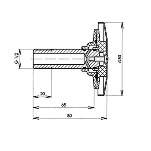 Распылитель смыва Jika Domino 8.9109.9.000.000.1 Распылитель смыва Jika Domino 8.9109.9.000.000.1