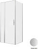 Картинка анонса товара «душевой уголок allen brau priority 90x80 3.31026.ba + 3.31041.ba серебро браш»