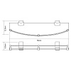 Полка WasserKRAFT Leine K-5044WHITE (ранее К-5024WHITE) стеклянная с бортиком белый/хром Полка WasserKRAFT Leine K-5044WHITE (ранее К-5024WHITE) стеклянная с бортиком белый/хром
