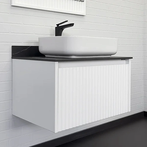 Тумба с раковиной Comforty Марсель-75 00-00013395 белый матовый со столешницей под мрамор Калакатта Блэк c раковиной Comforty T-Y9378 Тумба с раковиной Comforty Марсель-75 00-00013395 белый матовый со столешницей под мрамор Калакатта Блэк c раковиной Comforty T-Y9378