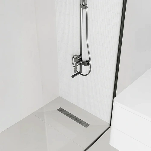 Душевой лоток IDDIS Perfex (975B5GM20DZ) комбинированный затвор, 500мм, графит Душевой лоток IDDIS Perfex (975B5GM20DZ) комбинированный затвор, 500мм, графит