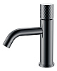 Картинка анонса товара «смеситель для раковины boheme stick shine gun metal низкий с ручкой diamond 121-sgm графит глянец»