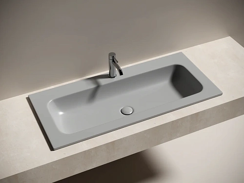 Раковина Ceramica Nova Grace CN7013MH 1010x457x137 мм мебельная, антрацит матовый Раковина Ceramica Nova Grace CN7013MH 1010x457x137 мм мебельная, антрацит матовый