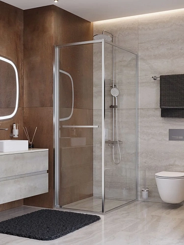 Душевой уголок CEZARES LUX-AH-FS-1-70/80-C-CR 70x80 см, профиль хром, стекло прозрачное Душевой уголок CEZARES LUX-AH-FS-1-70/80-C-CR 70x80 см, профиль хром, стекло прозрачное