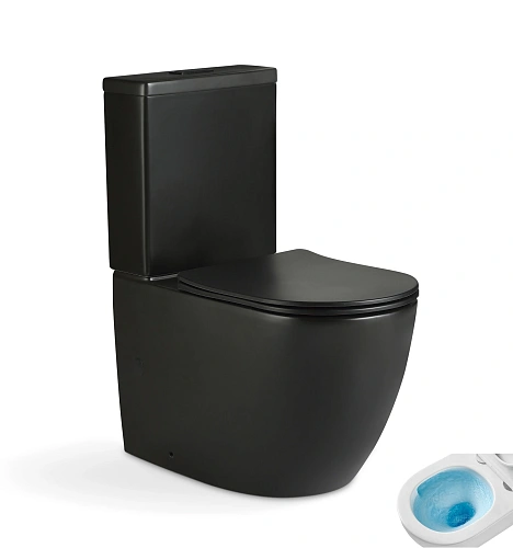 Унитаз напольный Tornado Gid Tn2188TF-BM 62269Y черный матовый 64x36x83.5 с крышкой микролифт Унитаз напольный Tornado Gid Tn2188TF-BM 62269Y черный матовый 64x36x83.5 с крышкой микролифт