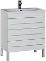 Тумба под раковину Aquanet Верона 75 белый (напольная 3 ящика) 00178254 Тумба под раковину Aquanet Верона 75 белый (напольная 3 ящика) 00178254