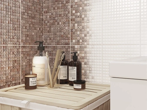 Плитка керамическая Cersanit Hammam белый рельеф 20x44 HAG051 Плитка керамическая Cersanit Hammam белый рельеф 20x44 HAG051