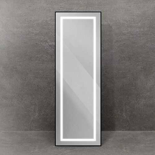 Зеркало BelBagno SPC-KRAFT-555-1700-TCH-PIA-NERO 555x1700 мм с подсветкой и сенсорным выключателем Зеркало BelBagno SPC-KRAFT-555-1700-TCH-PIA-NERO 555x1700 мм с подсветкой и сенсорным выключателем