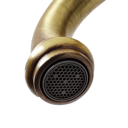 Смеситель для раковины Paini Duomo 88F3205LL без донного клапана, высокий, старая бронза Смеситель для раковины Paini Duomo 88F3205LL без донного клапана, высокий, старая бронза