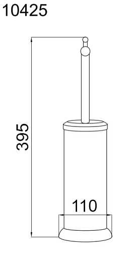 Ершик для унитаза Boheme Imperiale 10425 хрусталь Ершик для унитаза Boheme Imperiale 10425 хрусталь