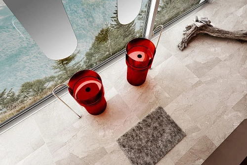 Раковина ABBER Kristall AT2701Rubin отдельностоящая, прозрачная, красная Раковина ABBER Kristall AT2701Rubin отдельностоящая, прозрачная, красная