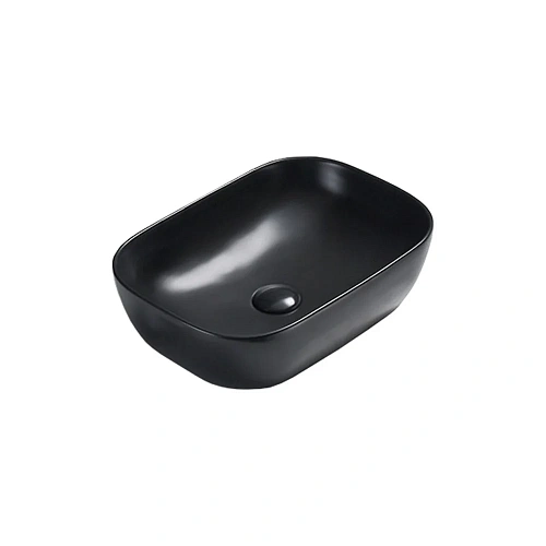 Раковина Vincea VBS-102MB, 455x325x135 керамическая, накладная, цвет черный матовый Раковина Vincea VBS-102MB, 455x325x135 керамическая, накладная, цвет черный матовый