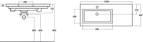 Раковина STWORKI 100 4100-KL 559833 Раковина STWORKI 100 4100-KL 559833