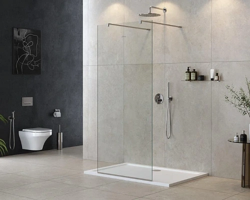 Душевая перегородка CEZARES LIBERTA-L-2-80-120-C-Cr 80см стекло прозрачное, профиль хром Душевая перегородка CEZARES LIBERTA-L-2-80-120-C-Cr 80см стекло прозрачное, профиль хром