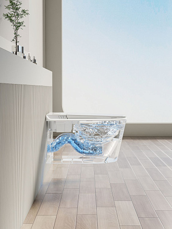 Унитаз подвесной Allen Brau Smart 4.I1001.20 с крышкой, белый, с функцией биде