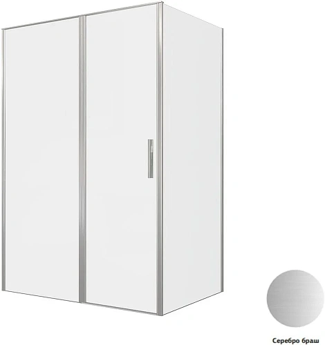 Душевой уголок Allen Brau Priority 140x100 3.31035.BA + 3.31047.BA серебро браш Душевой уголок Allen Brau Priority 140x100 3.31035.BA + 3.31047.BA серебро браш