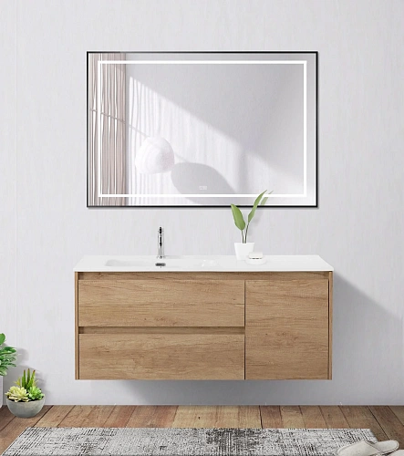 Зеркало BelBagno SPC-KRAFT-1200-800-LED-TCH-WARM-NERO 1200x32x800 мм с подсветкой сенсорным выключателем и подогревом Зеркало BelBagno SPC-KRAFT-1200-800-LED-TCH-WARM-NERO 1200x32x800 мм с подсветкой сенсорным выключателем и подогревом