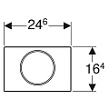 Клавиша смыва Geberit Sigma 10 115.787.SN.5 Клавиша смыва Geberit Sigma 10 115.787.SN.5
