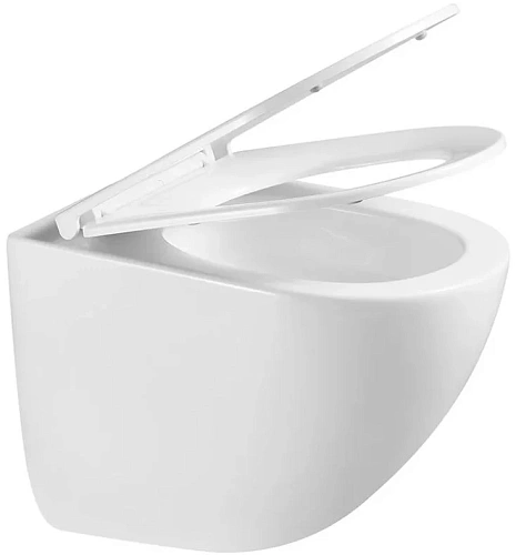 Унитаз подвесной Sintesi ELLIPSE SIN-TS-ELL-153 безободковый Tornado 3.0 с крышкой-сиденьем дюропласт, микролифт Унитаз подвесной Sintesi ELLIPSE SIN-TS-ELL-153 безободковый Tornado 3.0 с крышкой-сиденьем дюропласт, микролифт