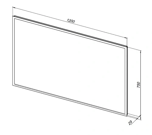 Зеркало Aquanet Оптима 120 белый матовый 00288968 Зеркало Aquanet Оптима 120 белый матовый 00288968