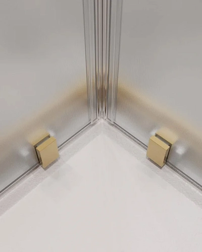 Душевой уголок CEZARES MOLVENO-AH-21-90+20-P-BORO цвет профиля брашированное золото стекло рифленое 1100x900 мм Душевой уголок CEZARES MOLVENO-AH-21-90+20-P-BORO цвет профиля брашированное золото стекло рифленое 1100x900 мм