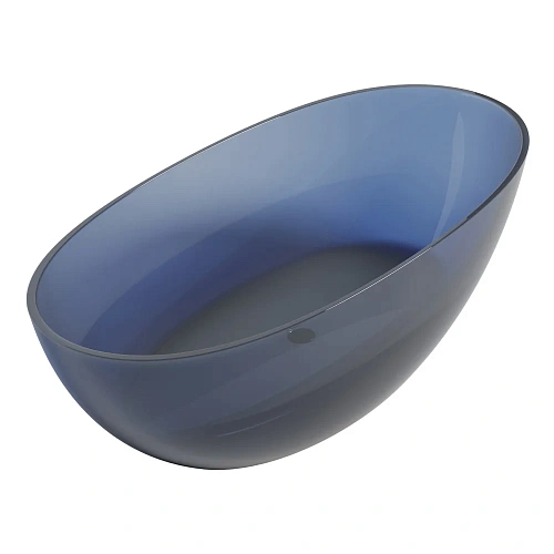 Ванна отдельностоящая ABBER Kristall AT9701Saphir прозрачная синяя Ванна отдельностоящая ABBER Kristall AT9701Saphir прозрачная синяя