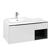 Картинка анонса товара «тумба под раковину villeroy &amp; boch subway 3.0 с подсветкой brilliant white / brilliant white c572l1v c572l1ve»