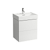 Картинка анонса товара «тумба под раковину laufen kartell by laufen 2 ящика, белый матовый 4.0756.9.033.640.1»