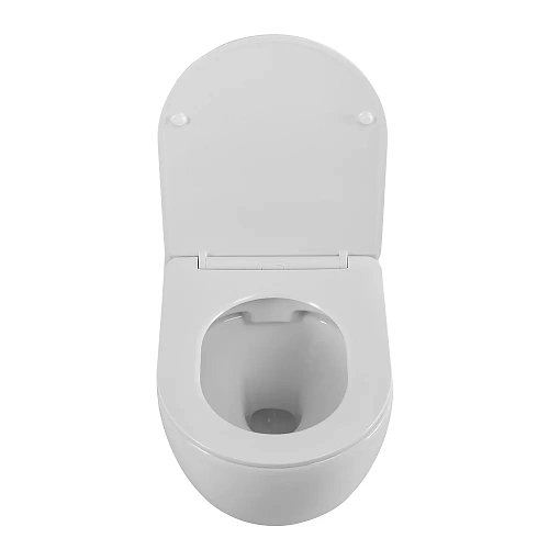 Унитаз подвесной CEZARES STYLUS CZR-513-TH-R/CZR-089-SC безободковый с сиденьем Унитаз подвесной CEZARES STYLUS CZR-513-TH-R/CZR-089-SC безободковый с сиденьем