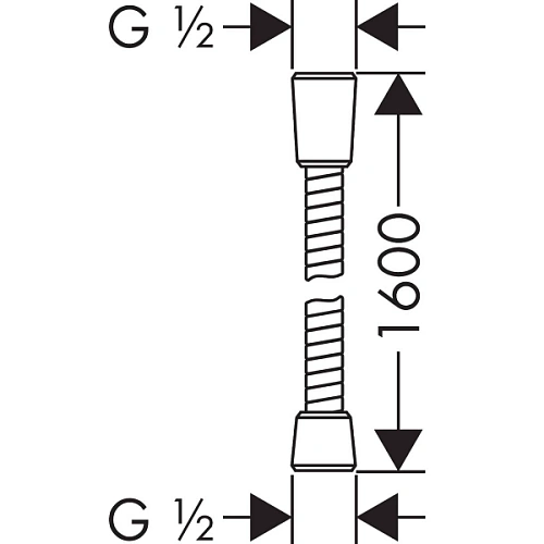 Душевой шланг hansgrohe Sensoflex с защитой от перекручивания 160 см, хром 28136000 Душевой шланг hansgrohe Sensoflex с защитой от перекручивания 160 см, хром 28136000