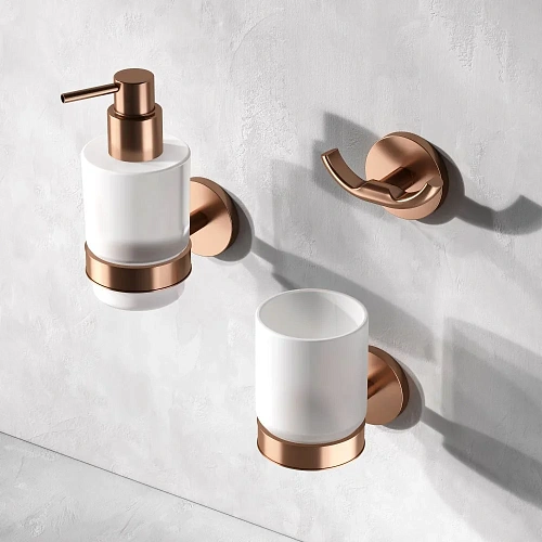 Стакан AM.PM X-Joy A85A34344 стеклянный, розовое золото Стакан AM.PM X-Joy A85A34344 стеклянный, розовое золото