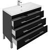 Комплект мебели Aquanet Верона NEW 100 черный (напольный 3 ящика) 00230323 Комплект мебели Aquanet Верона NEW 100 черный (напольный 3 ящика) 00230323